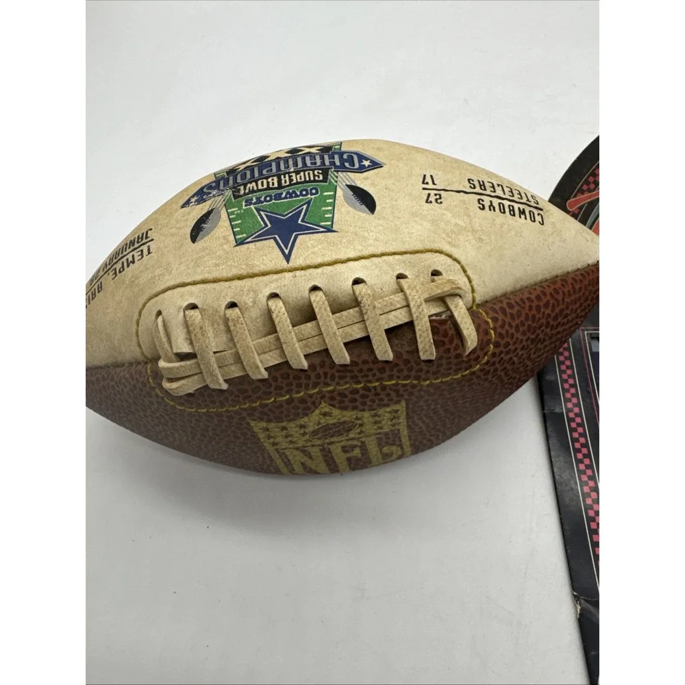 1996  Dallas‎ Cowboys Super Bowl Champions Mini Football And Troy Aikman Window